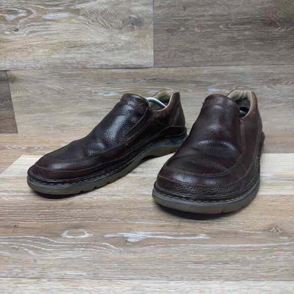 Dr. Martens Brown Leather Apron Loafers Men's Size 14 - Picture 1 of 7